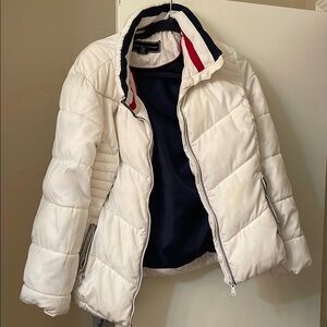 Tommy Hilfiger Women's White Puffer Jacket